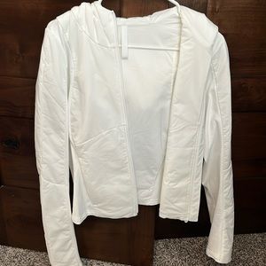 White push your pace jacket size 8 never worn.